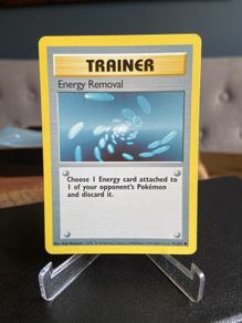Pokemon Base set Energy Removal 92/102 4th print Near Mint Condition