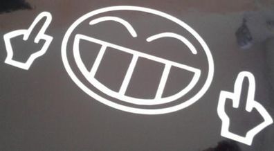 funny smile decal