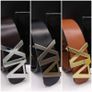 Giorgio Armani Exchange Reversible Mens Belt Leather One Size Black Brown Dark Image 4