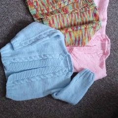 Baby cardigans and blankets