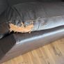 Brown leather couch set Image 3
