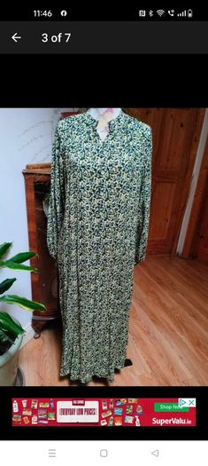 H&M loose fitting dress, new never worn, H&M floral long-sleeve maxi dress. new never worn