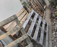 pallets and fire wood