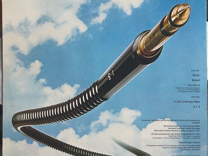 Vangellis. Spiral album in vg+ condition
