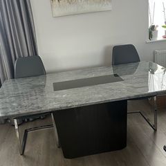 Marble dining table