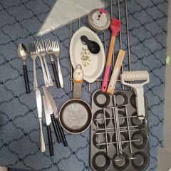 Selection of baking utensils