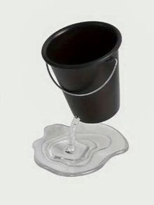 Plastic Hole In The Bucket Pencil & Biro Holder (new).