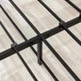 King Size Bed Frame with Wood Headboard,Metal Image 4