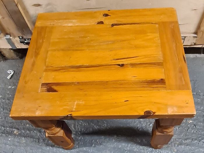 Pair of Solid Wood Wooden Side / Bedside Tables