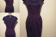 Purple Pocket Dress, New With Tags