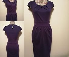 Purple Pocket Dress, New With Tags