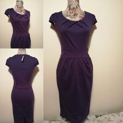 Purple Pocket Dress, New With Tags