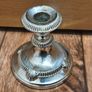 Candlestick holder Silver Plated Zinc Alloy Vintage Image 2