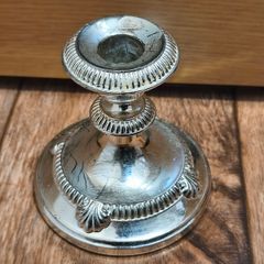 Candlestick holder Silver Plated Zinc Alloy Vintage