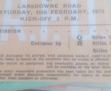 Rare Rugby Match Tickets