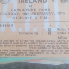 Rare Rugby Match Tickets