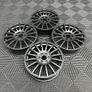 18" Multi Spoke Alloy wheels Ford Transit Custom Van Vw Transporter T7 74.5 6x120 Gunmetal Image 9