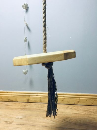 Kids swing, wooden indoor swing, handmade tree swing, children gift idea