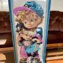 Vintage Wool Needlepoint Brother & Sister Wall Art Framed Textile Decor Image 5