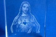 Crystal Jesus Icon Ornament