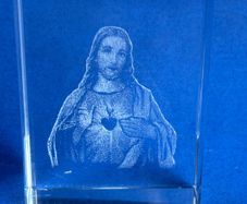 Crystal Jesus Icon Ornament