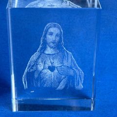 Crystal Jesus Icon Ornament