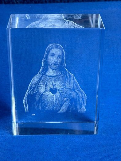 Crystal Jesus Icon Ornament