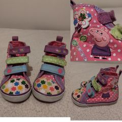 NEXT Peppa Pig Canvas hi tops trainers Boots