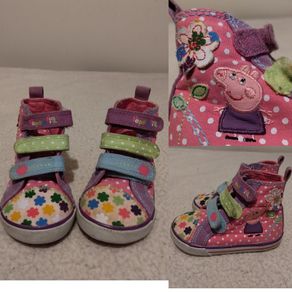 NEXT Peppa Pig Canvas hi tops trainers Boots