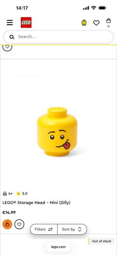 lego heads 2x large 1x midi 1x mini