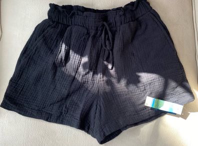 Black beach shorts