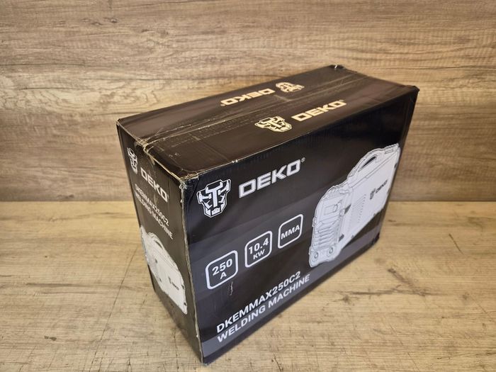 DEKO Welder 220V MMA 250A ARC Welder Electrode Holder, Work Clamp, Input Power Adapter Cable