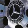 4x Mercedes Benz New Black Alloy Wheel Centre Caps 75mm Hub Badges Emblem Set Image 4