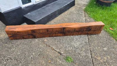 Solid Wood Rustic Fireplace Mantel Beam