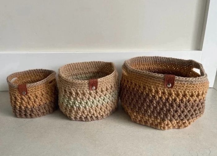 crochet baskets