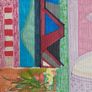 Original art Poolbeg Chimneys Dublin contemporary Irish Art abstract painting Image 3