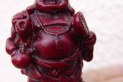 Oriental Feng Shui Laughing Buddha Desk Statue Figure Happiness Lucky Wealth H2"