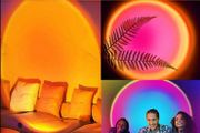 Sunset Lamp for Bedroom 16 Colors Sunset Lamp Projector Sunset Lights with Remote Adjustable 360 Rotation USB Port with 4 Lighting Modes Sun Light Room Light for Photo Selfie Party Bedroom Decor