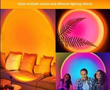 Sunset Lamp for Bedroom 16 Colors Sunset Lamp Projector Sunset Lights with Remote Adjustable 360 Rotation USB Port with 4 Lighting Modes Sun Light Room Light for Photo Selfie Party Bedroom Decor