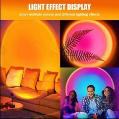 Sunset Lamp for Bedroom 16 Colors Sunset Lamp Projector Sunset Lights with Remote Adjustable 360 Rotation USB Port with 4 Lighting Modes Sun Light Room Light for Photo Selfie Party Bedroom Decor