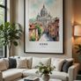 Rome Wall Art Print, Travel Poster Image 5