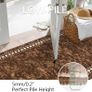 Carpet Runner for Hallways Non Slip Runner Rugs for Kitchen Washablel Floor Carpet Runner Hallway Rug Runners for Entryway Bedroom Laundry Doorway(Brown,65x240cm) Image 3