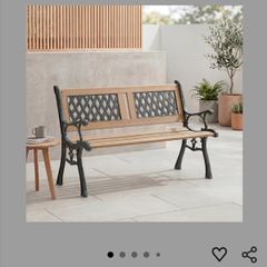 New garden bench. Repair. Parts.
