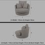 Grey swivel chair Image 2