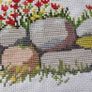 Hand Made Cross Stitch Embroidy - Classic Farm Scene Image 4