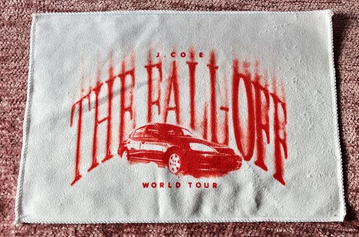 J Cole the falloff world tour face towel
