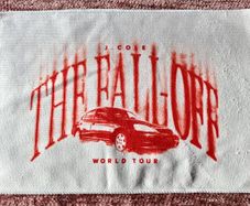 J Cole the fallout world tour hand towel