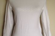 Size 12 White Stretchy Long Sleeve Top