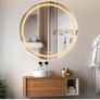 Bluetooth LED Bathroom Wall Mirror with LED Lights - 800mm Round Anti-Fog Vanity Mirror Image 2