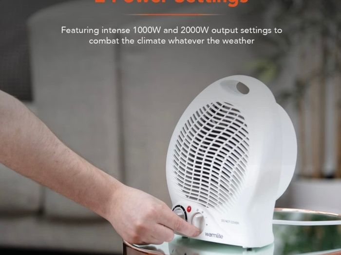 Thermo Fan Heater with 2 Heat Settings and Overheat Protection, 2000W (FREE POSTAGE)